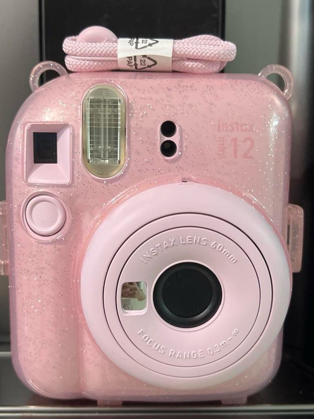 Fujifilm pink Instax Mini 12 camera